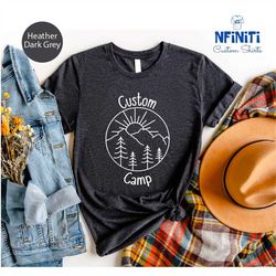 Custom Camper Shirt, Camper T-shirts, Custom Camping Tee, Camping Shirt, Camper Shirt, Nature Lover Tee, Camper Gifts, C