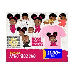 1000 Bundle Afro Kids, Trending Svg, Afro Kids Svg