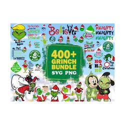 400 Grinch Bundle PNG, Christmas SVG, Grinch Svg, Xmas Svg