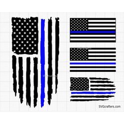 Police svg, Back the Blue svg, Thin Blue Line svg, Police Officer svg, Police Wife svg, Distressed Flag svg - Printable,