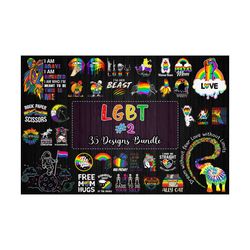 35 Designs LGBT Bundle Svg, Lgbt Svg, Lgbt Quote Svg, Gay Svg