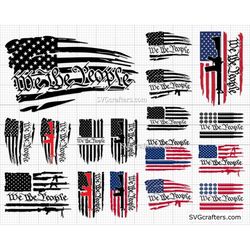American flag svg, Patriotic svg, We the people svg, 2nd amendment svg, 4th of july svg, freedom svg - Printable, Cricut