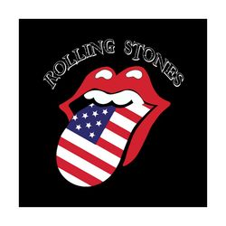 Rolling Stones Svg, Independence Svg, Hot Lips Logo, July 4th Lips, Rolling Stones Logo, July 4th Rock Band, Rock Band S
