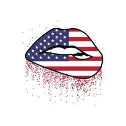 American Lips Flag Svg, Independence Svg, Flag Lips Svg, Lips Svg, Patriotic Svg, Patriotic Lips Svg, Independent Lips,