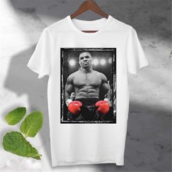 Mike Tyson T Shirt Retro tee top ideal  t shirt present  Top