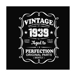 Vintage quality without compromise 1939 SVG Files For Silhouette, Files For Cricut, SVG, DXF, EPS, PNG Instant Download