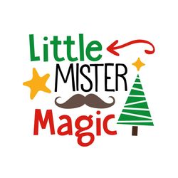 Little mister magic SVG Files For Silhouette, Files For Cricut, SVG, DXF, EPS, PNG Instant Download