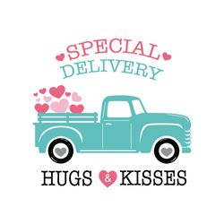 Valentines Old Truck SVG Files For Silhouette, Files For Cricut, SVG, DXF, EPS, PNG Instant Download