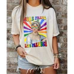 More Pride Less Prejudice Lgbt Shirt, Jane Austen Shirt, Say Gay Shirt, Pride Rainbow Tee LGBTQ Shirt, Pride Month Shirt