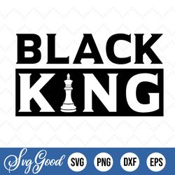 Black King PNG SVG Clipart Clip Art Cut File Design Image for Sublimation Vinyl Svg Mug Wall Sign Daddy Dad Father Figur