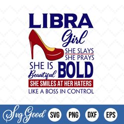 Libra Girl High Heel Diva Boss She Slays Prays Svg Design Cut File For Svg Mug Wall Sign Printable Sublimation or Vinyl