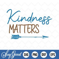 Kindness Matters Arrow svg, dxf, png, cut file
