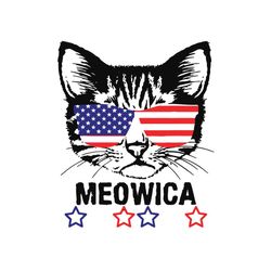 4th of July American Flag Cat Meowica,cat american flag, meowica cat,4th of july, meowica,patriotic july 4th, independen