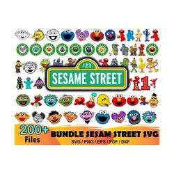 200 Sesame Street Bundle Svg, Muppets Vector, Puppet Svg