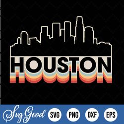 SALE!!! Houston City Skyline Vintage Retro   Gift || Houston Texas || Houston Tourist  || Houston Souvenir Gift || Unise