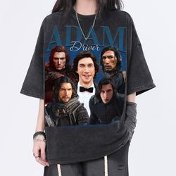 Adam Driver Vintage Washed Shirt, Actor Retro 90s Unisex T-Shirt, Fans Gift For Women, Homage Tee For Men