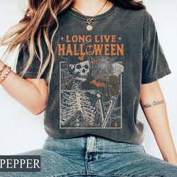 Vintage Long Live Halloween Disney Skeleton Comfort Co