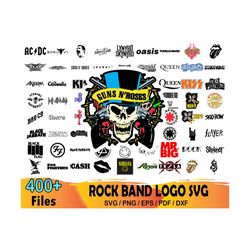 400 Rock Band Logo Bundle Svg, Rock Band Svg, Logo Rock Band Svg
