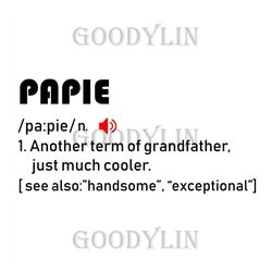 Papie Definition Sublimation Png, Fathers Day Png, Papie Definition, Grandfather Png, Papie Png, Papie Sublimation, Papi