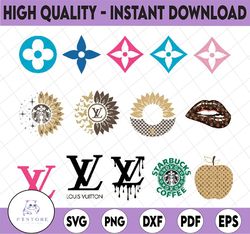 Logo Louis Vuitton Svg, Fashion Brand Svg, Silhouette Svg Files, Cricut Svg, Digital Download