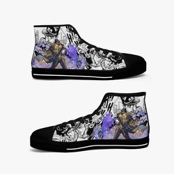 jojos bizarre adventure jotaro kujo high canvas shoes sneaker