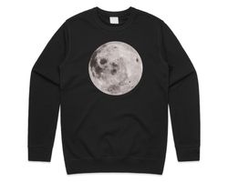 Full Moon Jumper Sweater Sweatshirt Fashion Cute Grunge Space Planet Alien
