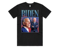 Joe Biden Homage T-shirt Tee Top US President Election Campaign 2024 Retro 90s Vintage