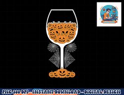 Pumpkin Wine Glass Spider Web Costume Easy Halloween Gift png, sublimation copy