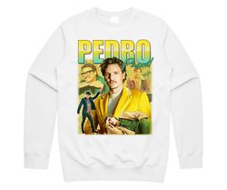 Pedro Pascal Homage Jumper Sweater Movie Icon Retro 90s Actor Gift Unisex Mens Womens