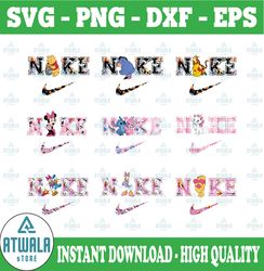 Cartoon x Nike Png, Logo Brand Png, Pooh Valentine Style Png, Nike Png, Instant Download, Sublimation