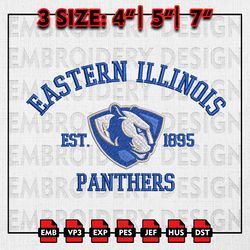 Eastern Illinois Panthers Embroidery files, NCAA Embroidery Designs, Eastern Illinois PanthersMachine Embroidery Pattern