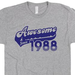 35th Birthday Shirt Awesome Since 1988 T Shirt Funny 35th Birthday T Shirt Gift For 1988 Birthday Shirt 1988 tshirt Mens