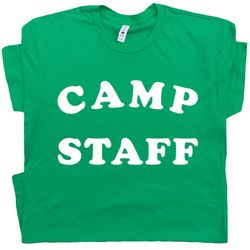 Camp Staff T Shirt Retro Camping Shirts Funny Vintage Cool Graphic Camping Tee Cute Tshirt For Men Women Kids Camp Cryst