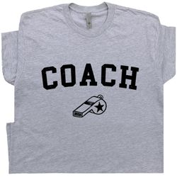 Coach T Shirt Sports Coach Shirt Funny Gym T Shirt Retro Coach Whistle Tee Baseball Coach Basketball Coach Football Swim