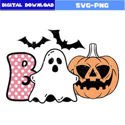 Pumpkin Lantern Svg, Pumpkin And Ghost Svg, Pumpkin Svg, Bat Svg, Retro Halloween Svg, Halloween Svg, Png Digital File