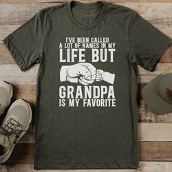 I've Been Called A Lot Of Names In My Life But Grandpa Is My Favorite Tee