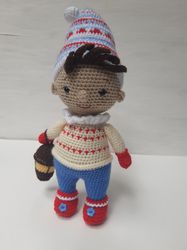 Hand crochet Christmas Elf Stuffed toys Plush toys Knit Christmas gift Home Decor