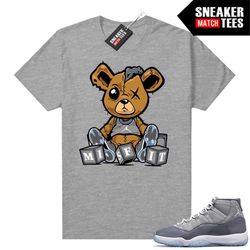 Cool Grey 11 shirts to match Sneaker Match Tees Heather Misfit Teddy
