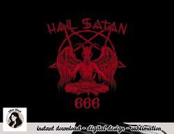 Satan loves me Hail Satan devil 666 saying png, sublimation copy