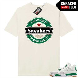 Pine Green 4s to match Sneaker Match Tees Sail 'Sneakers'