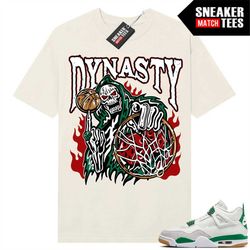 Pine Green 4s to match Sneaker Match Tees Sail 'Dynasty'