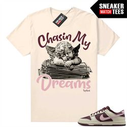 SB Dunks Valentines Day Sneaker Match Tees Sail 'Chasin My Dreams'
