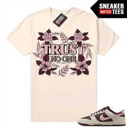 SB Dunks Valentines Day Sneaker Match Tees Sail 'Floral Trust No One'