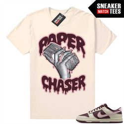 SB Dunks Valentines Day Sneaker Match Tees Sail 'Paper Chaser'