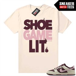 SB Dunks Valentines Day Sneaker Match Tees Sail 'Shoe Game Lit'