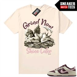 SB Dunks Valentines Day Sneaker Match Tees Sail 'Grind and Shine'
