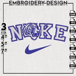 Nike Tennessee State Tigers Embroidery Designs, NCAA Embroidery Files, NCAA Tennessee State Machine Embroidery Files