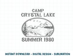 Summer Camp Retro 1980 crystal clear lake Halloween Friday png, sublimation copy