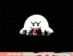 Super Mario Boo Trick Or Treat Halloween Silhouette png, sublimation copy