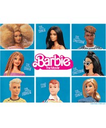 Barbie The Movie - Grid png, sublimation copy